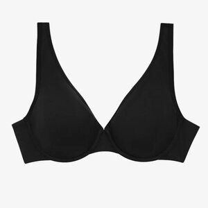 ThirdLove Organic Cotton Perfect Coverage Bra 36E Black